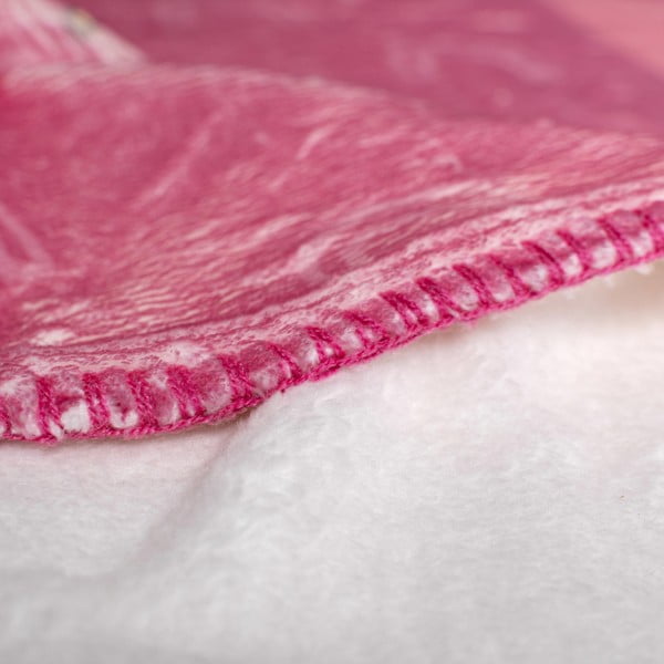 Roosa mikrokiust beebitekk 140x110 cm Hola - Moshi Moshi-image-2