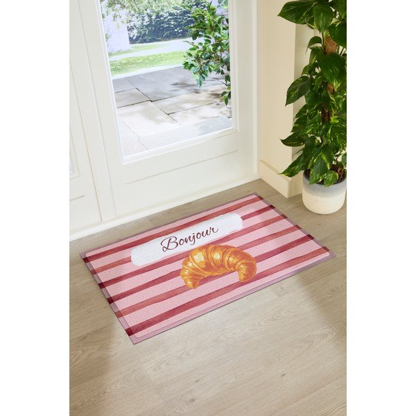 PVC uksematt 40x70 cm Croissant Bonjour - Artsy Doormats-image-3