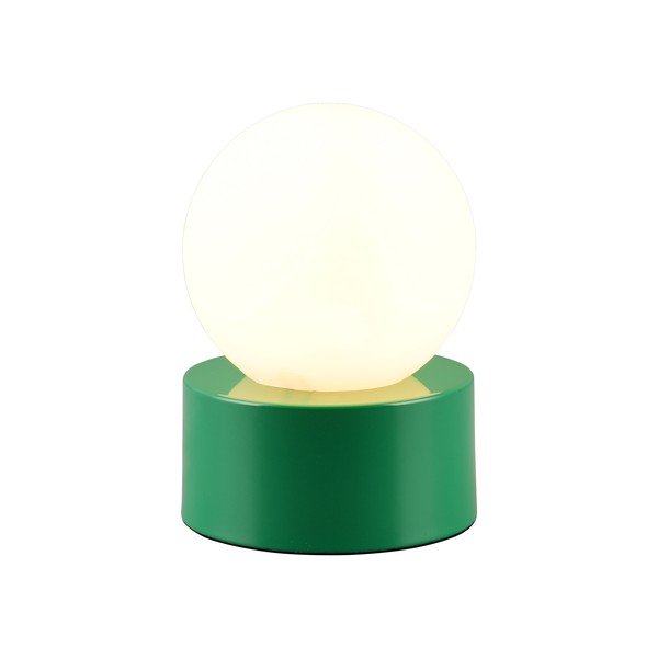 Roheline klaasist varjuga laualamp (kõrgus 17 cm) Countess - Trio-image-1