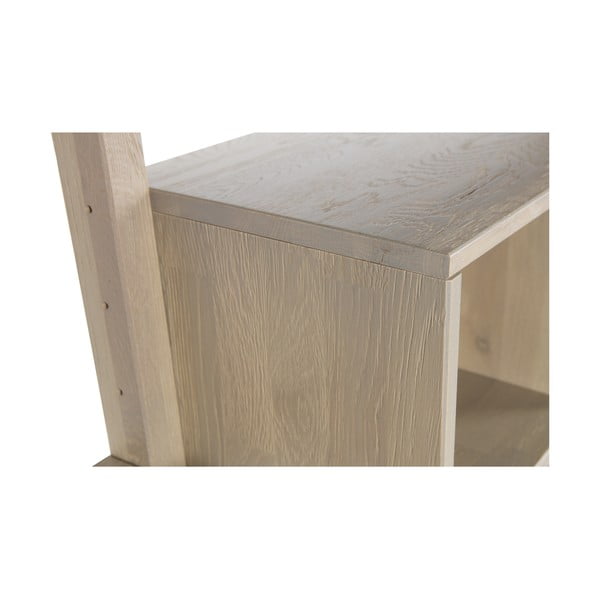 Pracovní stůl z dubového dřeva se zásuvkou k nástěnné sestavě WOOOD Gyan-image-1