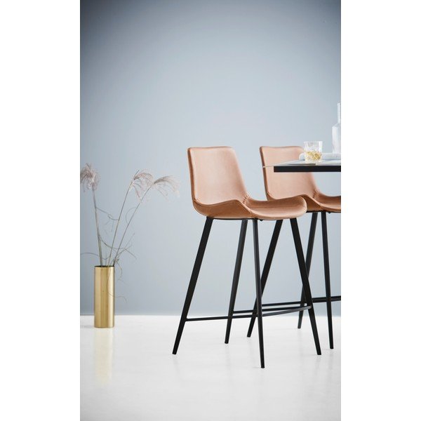 Pruun kunstnahast baaritool DAN-FORM Taani , kõrgus 101 cm Hype - DAN-FORM Denmark-image-1