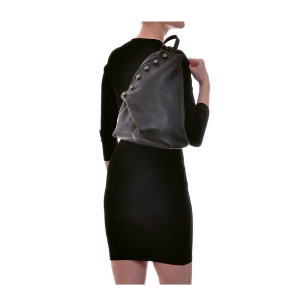 Must nahast seljakott Mell - Luisa Vannini-image-4