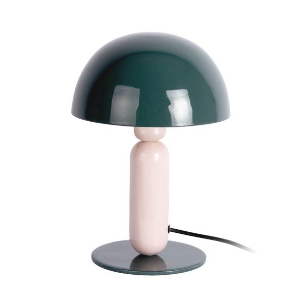 Tumeroheline/heleroosa metallist laualamp (kõrgus 30 cm) Firenze round - Leitmotiv