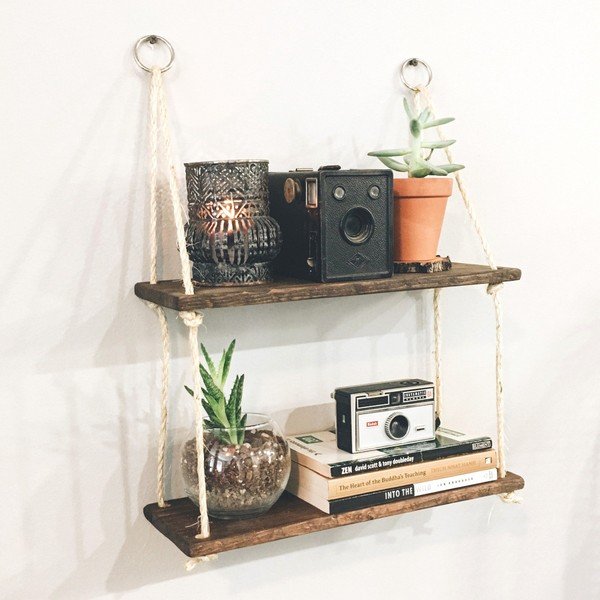 Dřevěná závěsná police Stringy-image-1