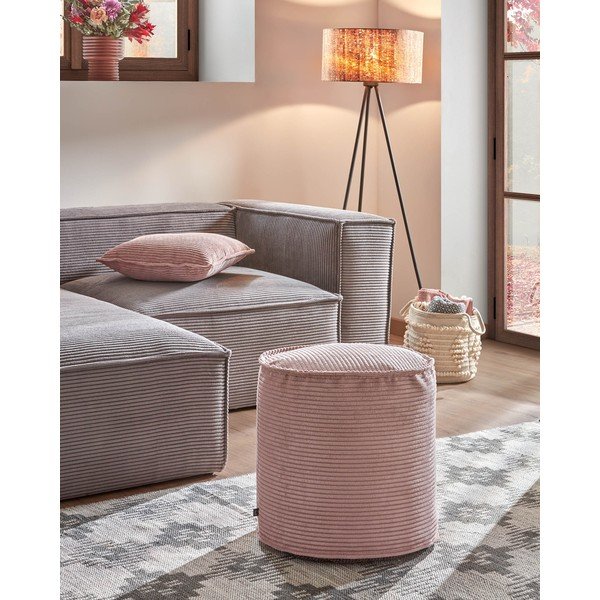 Roosa velvetist tumba Wilma - Kave Home-image-4