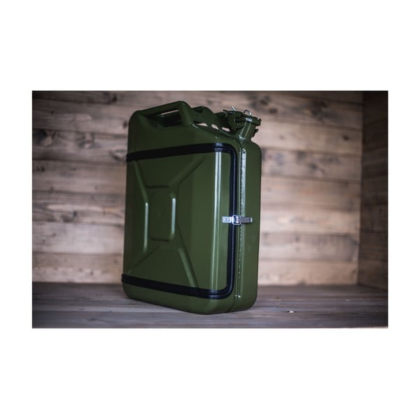 Set zeleného baru ve tvaru kanystru a 2 sklenic Designed By Man-image-1