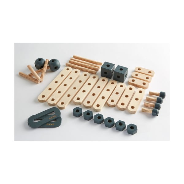 Laste komplekt puidust osadest Play Toolbox - Flexa