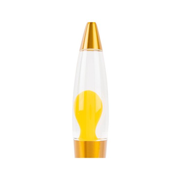 Kollane klaasist laavalamp (kõrgus 35,5 cm) - Leitmotiv-image-2