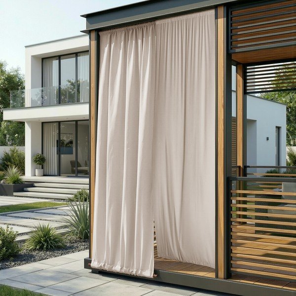 Kreemikas hämardus-/õuekardin Calisto - Filumi