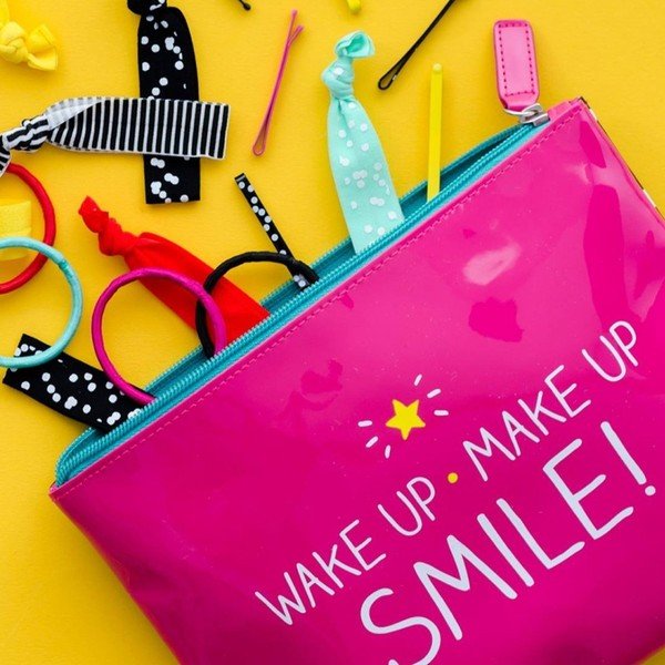 Růžová kometická taška Happy Jackson Wake Up Make Up-image-1