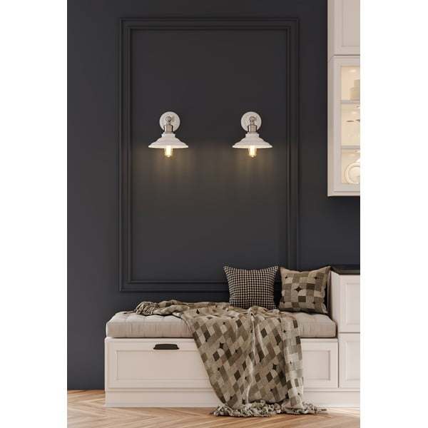 Valge seinalamp ø 21 cm Loret - GTV-image-1