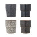 Pruunid kivikeraamikast espressotassid 4tk komplektis 150 ml Ewan - Bloomingville