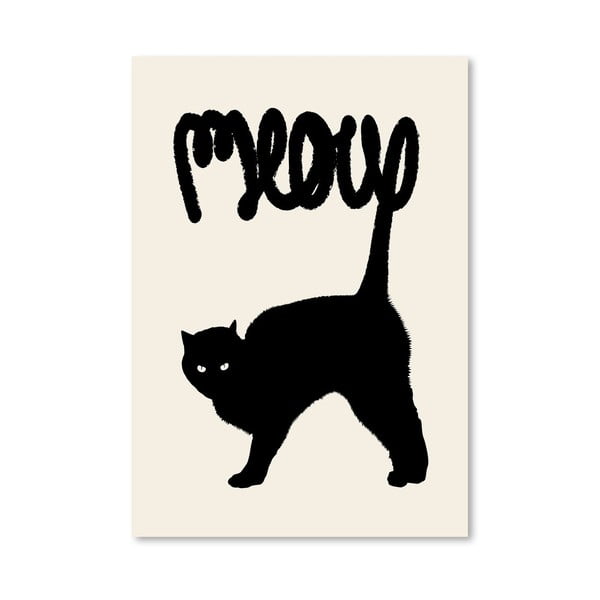 Plakát Meow od Florenta Bodart, 30x42 cm