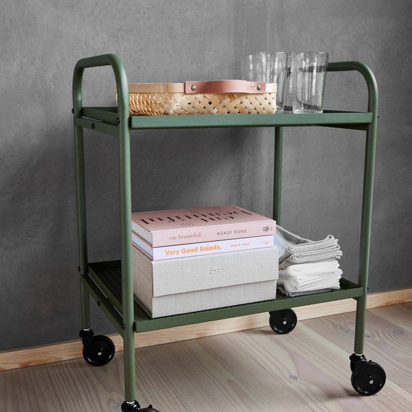 Terasest serveerimislaud ratastel 37,5x52 cm Maki - OYOY Living Design-image-1