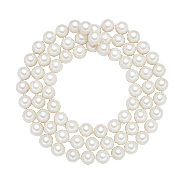 Náhrdelník s bílými perlami ⌀ 10 mm Perldesse Muschel, délka 80 cm