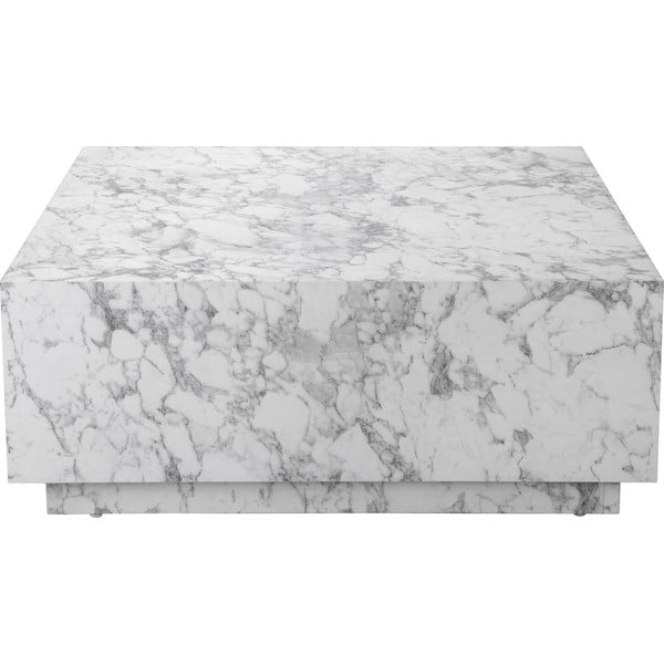 Valge marmorist kohvilaud 100x100 cm Vito - Støraa
