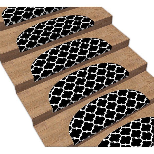 16 musta värvi trepiastme komplekt , 20 x 65 cm Madalyon - Vitaus-image-1
