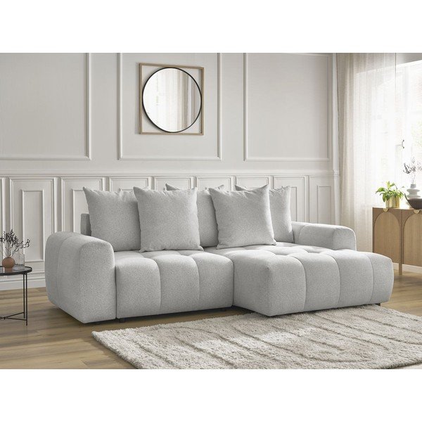 Helehall šenillist panipaigaga nurgadiivanvoodi (parem nurk) Roxelane - Bobochic Paris-image-3