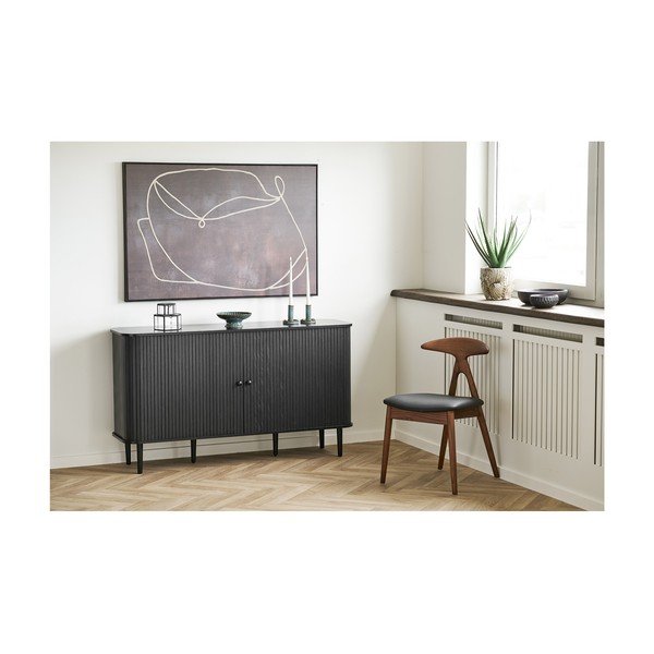 Must/tumepruun tammepuust söögitool Lanuza - House Nordic-image-3