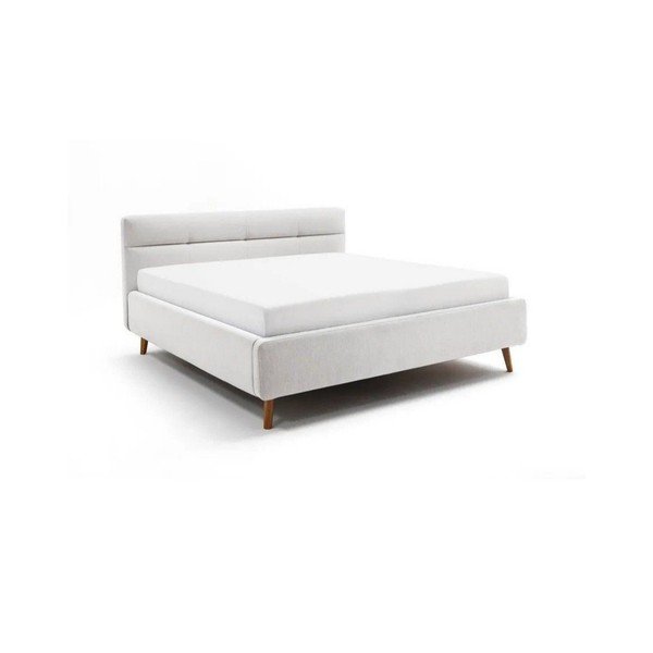 Helehall polsterdatud kaheinimesevoodi koos voodipõhja ja panipaigaga 160x200 cm Lotte - Meise Möbel