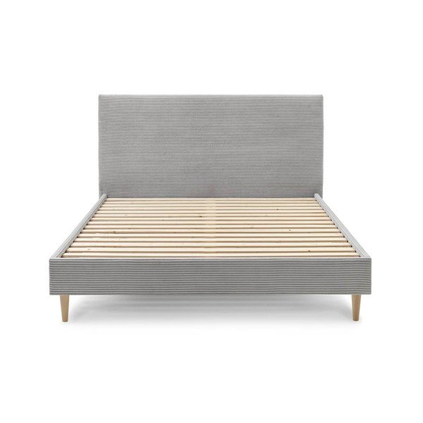 Helehall polsterdatud kaheinimesevoodi 160x200 cm Anja - Bobochic Paris-image-1