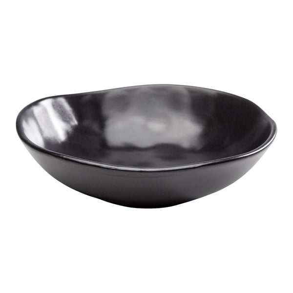 Must sügav keraamiline taldrik Must, ⌀ 22 cm Organic - Kare Design