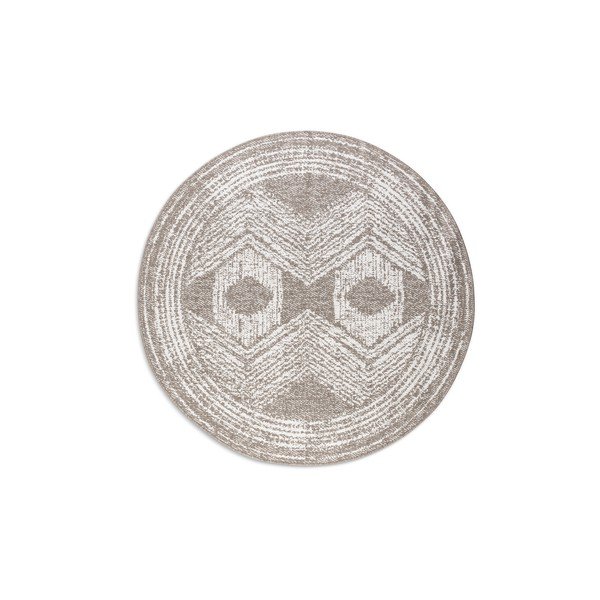 Kreem-pruun ümmargune õuevaip ø 100 cm Gemini - Elle Decoration-image-2