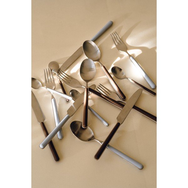 Pruunist/hõbedast roostevabast terasest söögiriistad, 4 tk ühele inimesele Noli - noo.ma-image-3