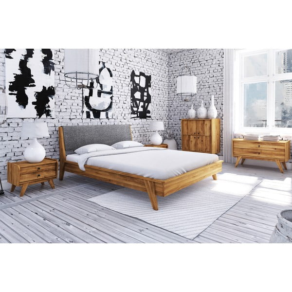 Tammepuust kaheinimesevoodi 200x200 cm Retro 1 - The Beds-image-1