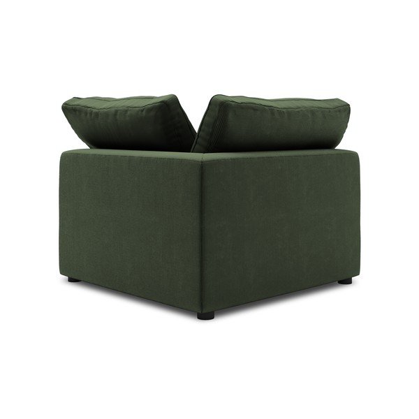 Tmavě zelená oboustranná rohová část modulární manšestrové pohovky Windsor & Co Sofas Galaxy-image-2