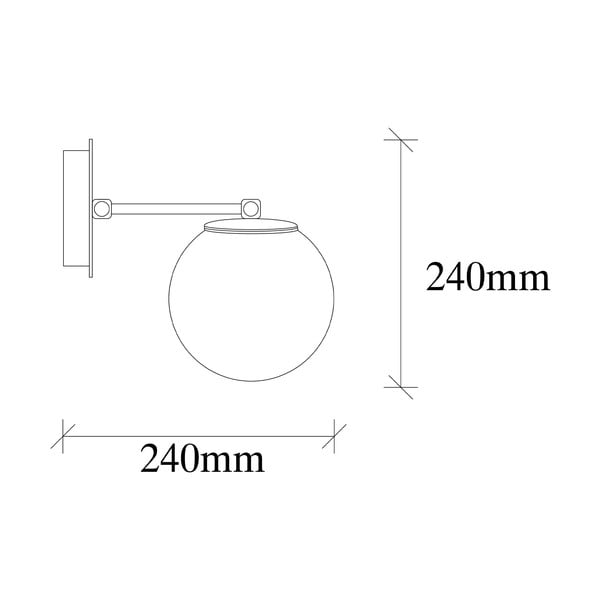 Must-valge seinalamp My Legend - Opviq lights-image-3