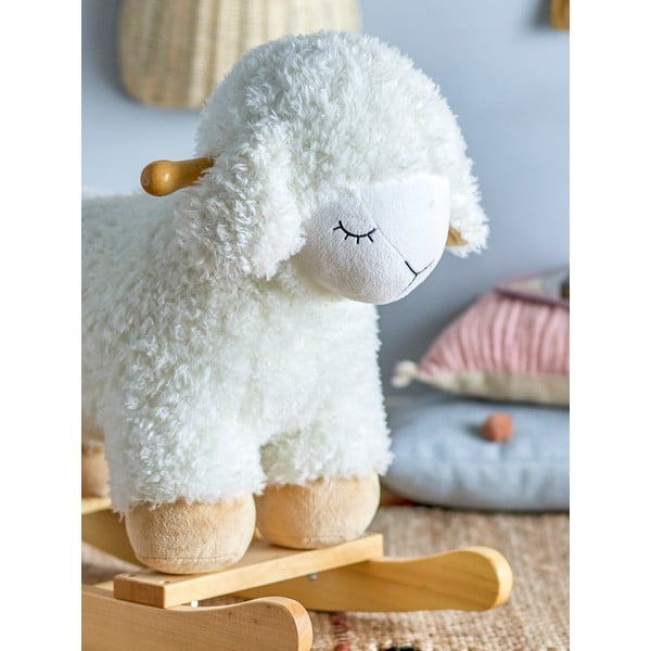 Baby Rocking Sheep valmistatud pöögipuidust Rocking mänguasi - Bloomingville Mini-image-4