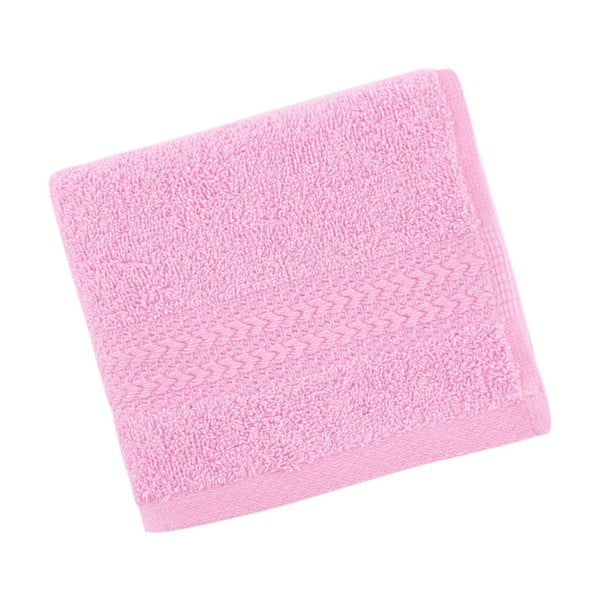 Roosa puhtast puuvillast rätik, 30 x 50 cm - Foutastic-image-2