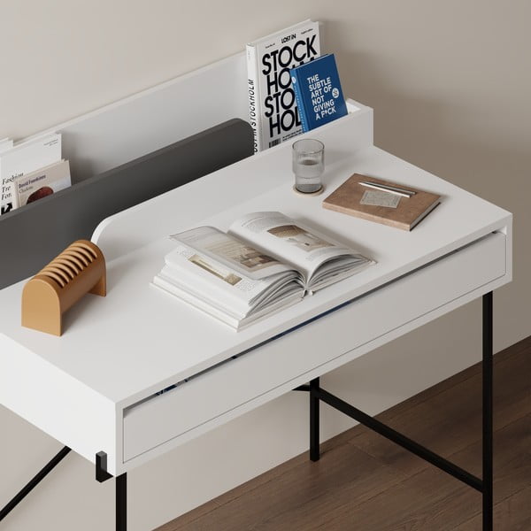 Töölaud koos sekretäriga 60x113 cm Lila - Marckeric-image-4