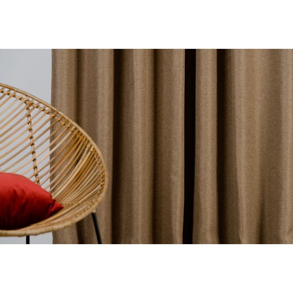 Pruun kardin 140x260 cm Avalon - Mendola Fabrics-image-3