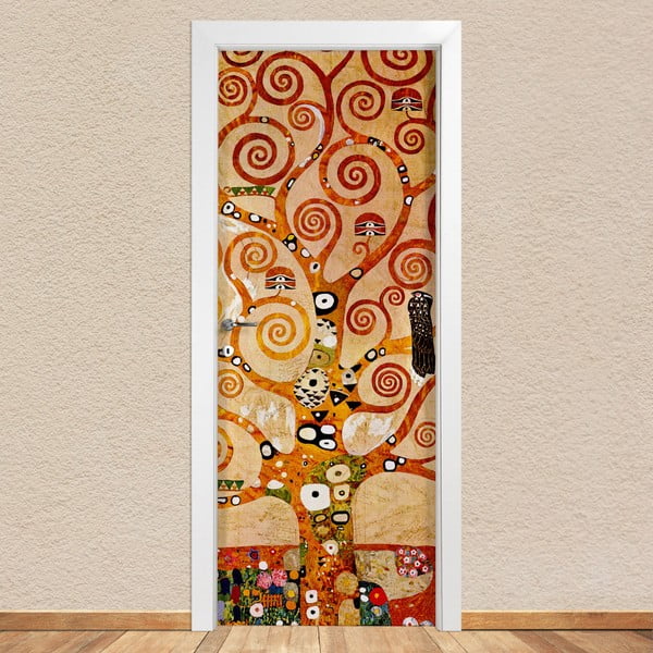Samolepka na dveře LineArtistica Albero Klimt, 80 x 215 cm