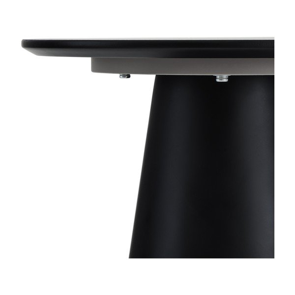 Tumehall-must marmoridekooriga diivanilaud ø 45 cm Tango - Furnhouse-image-3