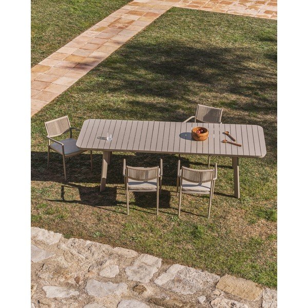 Metallist aiasöögilaud 100x220 cm Izola - Kave Home-image-1