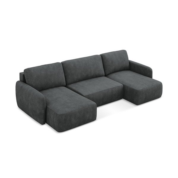 Tumehall panipaigaga šenillist nurgadiivanvoodi (U-kujuline) Lilo - Makamii-image-2