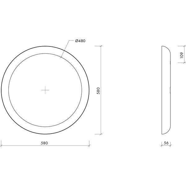 Seinapeegel ø 58 cm Allo - noo.ma-image-4