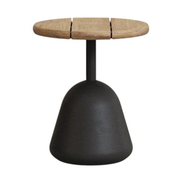 Ümmargune akaatsiaplaadiga diivanilaud ø 43 cm Saura - Kave Home