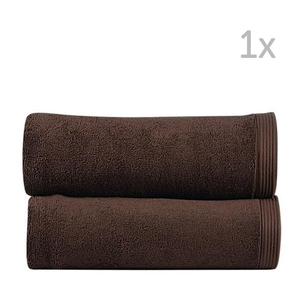 Tmavě hnědý ručník Sorema New Plus, 50 x 100 cm