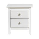 Valge massiivsest männipuidust öökapp 2 sahtliga Berna - Marckeric