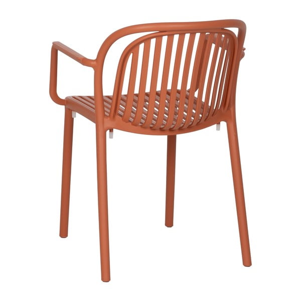 Terrakottapunane plastikust söögitool Alia - Ixia-image-3