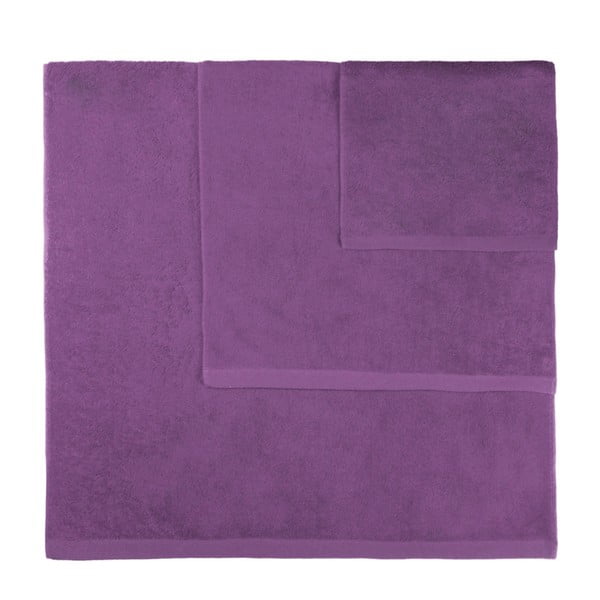 Sada 3 fialových ručníků Artex Alfa