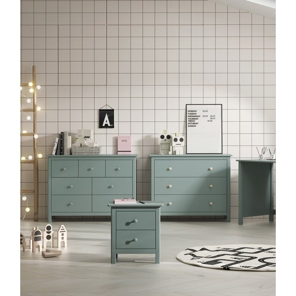 Laste öökapp männipuidust petrooli värvi Max - Marckeric-image-1