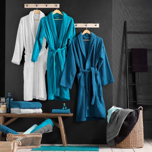 Helehall puuvillane hommikumantel, suurus M Tendresse - douceur d'intérieur-image-3