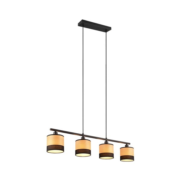 Must-puiduvärvi rippvalgusti Bolzano - Reality-image-2