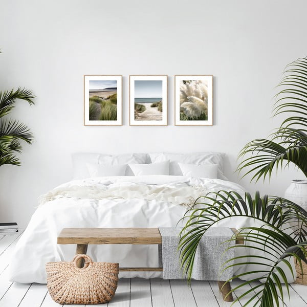 Plakatid, 3tk komplektis 30x40 cm Beach-image-1