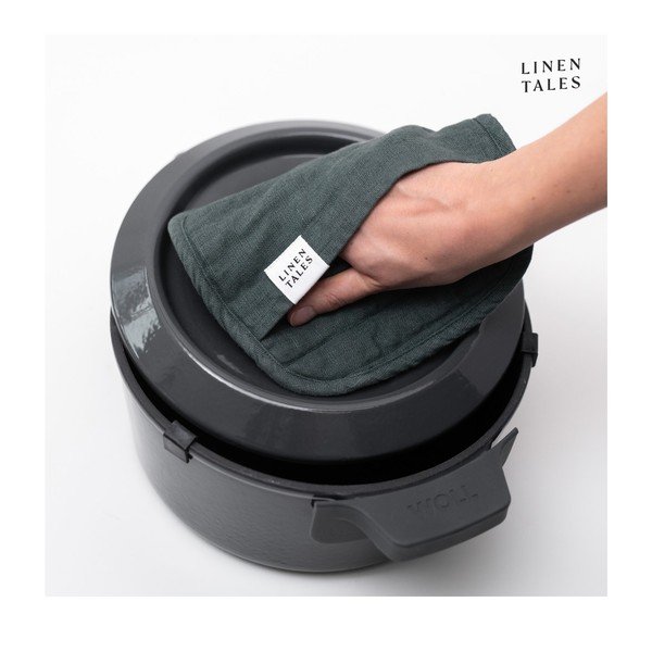 Linane pajalapp Forest Green - Linen Tales-image-1